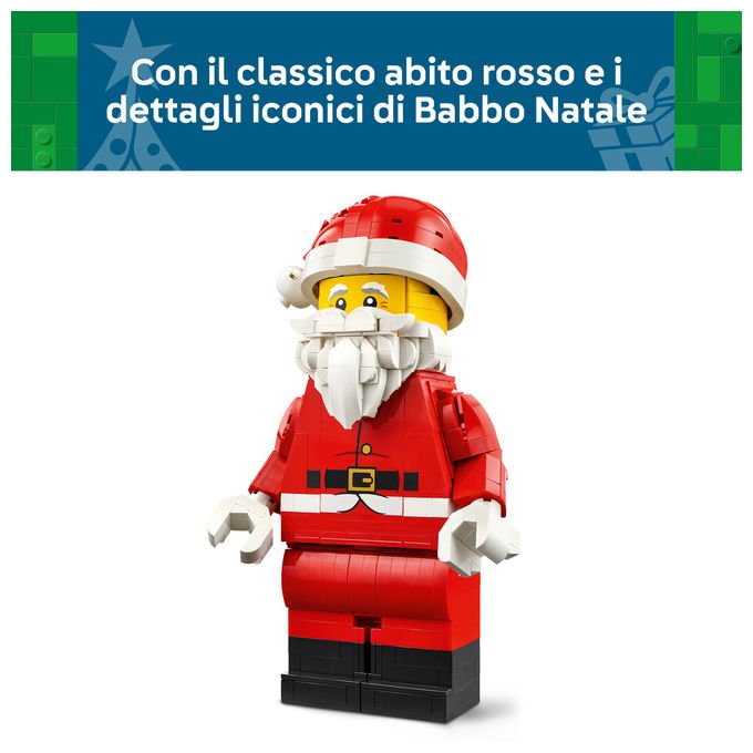 Lego 40820 Grande Minifigure di Babbo Natale Set da Costruzione 761 pezzi 27 cm colore Multicolore