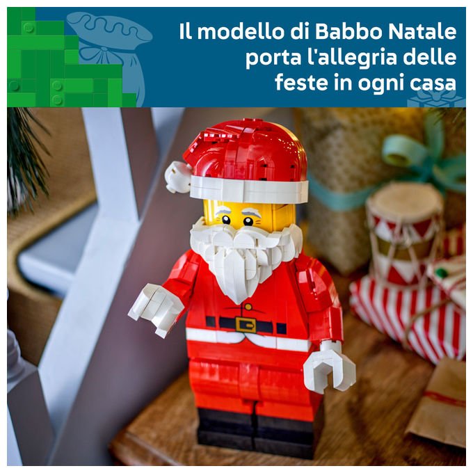 Lego 40820 Grande Minifigure di Babbo Natale Set da Costruzione 761 pezzi 27 cm colore Multicolore