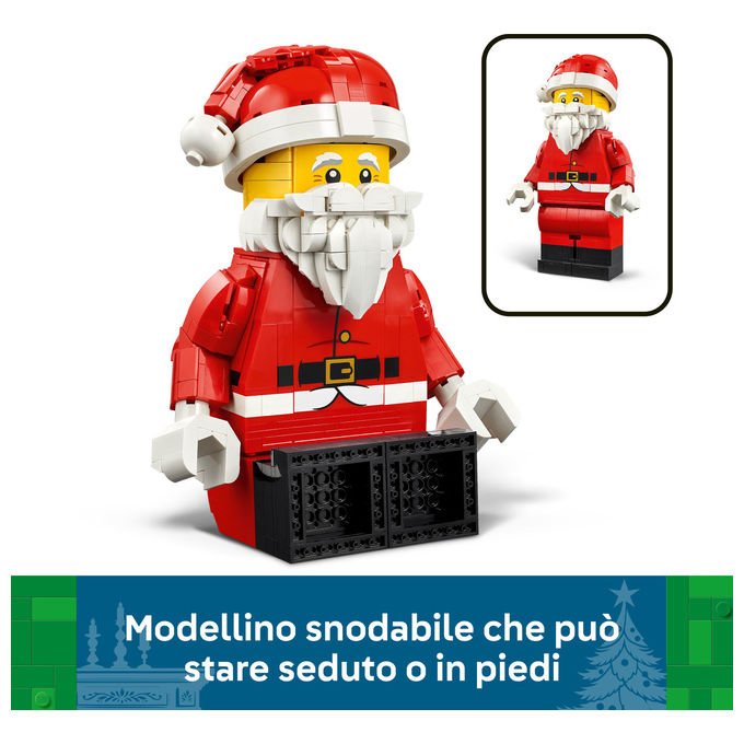 Lego 40820 Grande Minifigure di Babbo Natale Set da Costruzione 761 pezzi 27 cm colore Multicolore