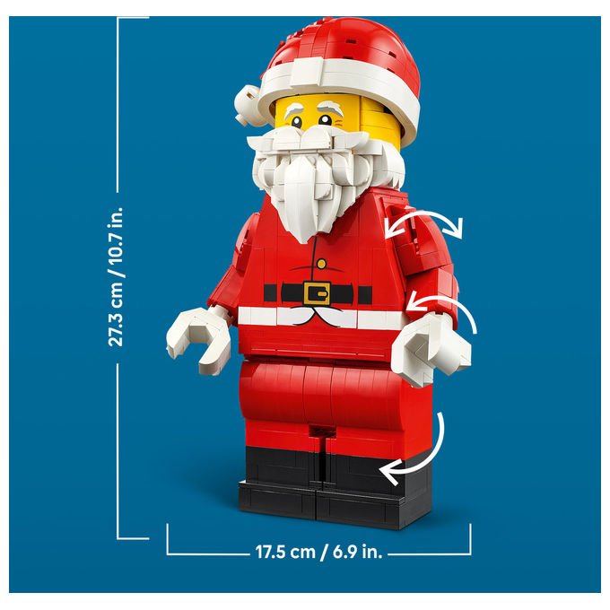 Lego 40820 Grande Minifigure di Babbo Natale Set da Costruzione 761 pezzi 27 cm colore Multicolore