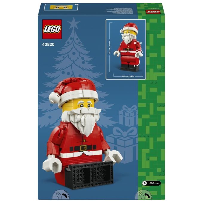 Lego 40820 Grande Minifigure di Babbo Natale Set da Costruzione 761 pezzi 27 cm colore Multicolore