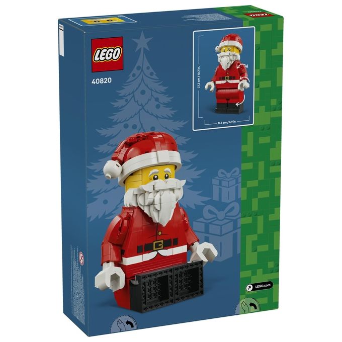 Lego 40820 Grande Minifigure di Babbo Natale Set da Costruzione 761 pezzi 27 cm colore Multicolore