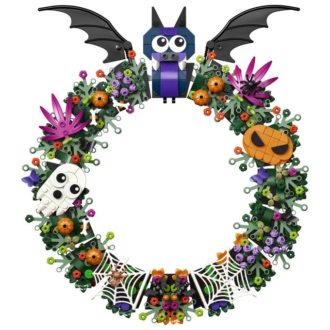 Lego 40825 Ghirlanda di Halloween con Pipistrelli Zucche Fantasmi e Ragnatele 617 pezzi colore Multicolore