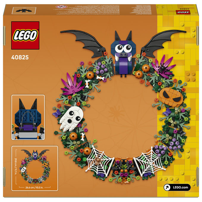 Lego 40825 Ghirlanda di Halloween con Pipistrelli Zucche Fantasmi e Ragnatele 617 pezzi colore Multicolore