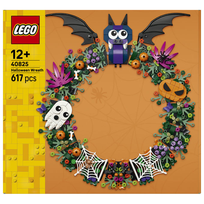 Lego 40825 Ghirlanda di Halloween con Pipistrelli Zucche Fantasmi e Ragnatele 617 pezzi colore Multicolore