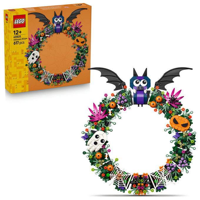 Lego 40825 Ghirlanda di Halloween con Pipistrelli Zucche Fantasmi e Ragnatele 617 pezzi colore Multicolore