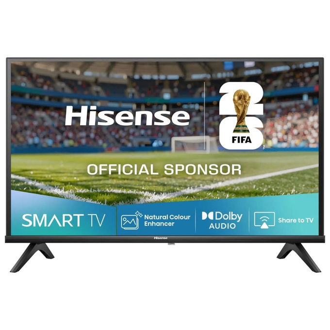 Hisense 40A49Q Serie A4Q Smart TV 40'' Full HD VIDAA OS HDR10 DTS Virtual X AirPlay 2 DVB-T2 colore Nero