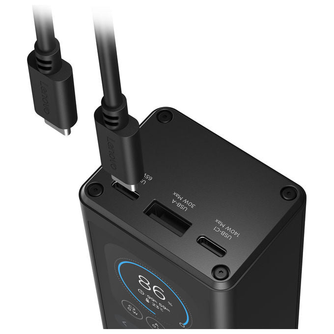 Lenovo 40AL140WWW Power Bank 20000 mAh 73 Wh Ioni di litio 4 celle colore Grigio Dorato