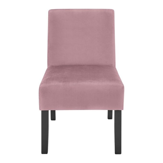 Poltrona Deva 65x48x80 in velluto rosa
