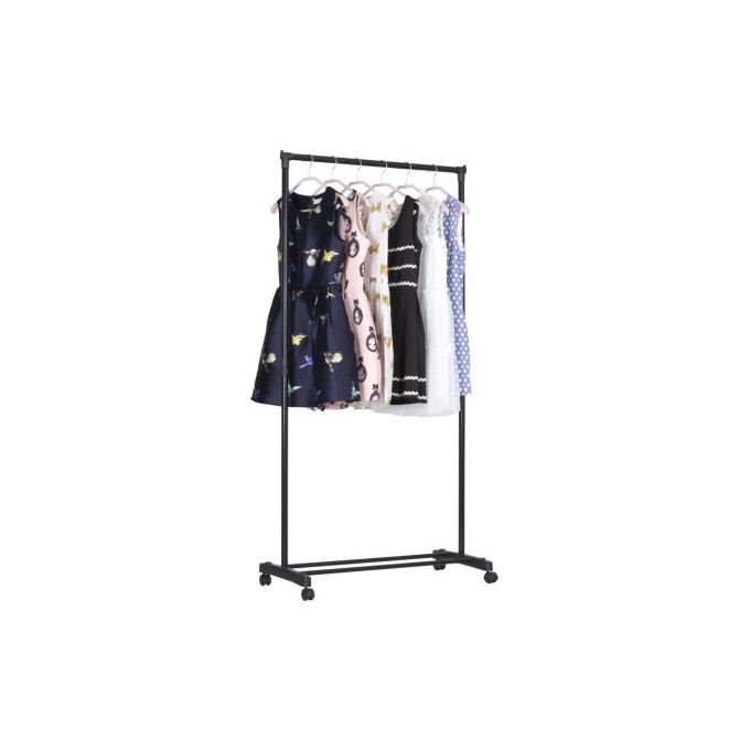 Stand Rella Appendiabiti singolo nero 78,5x41,5x165