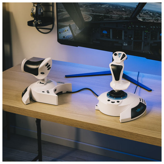 Thrustmaster 4160949 T.Flight Hotas 5 Microsoft Flight Simulator Edition Joystick Simulazione di Volo colore Bianco