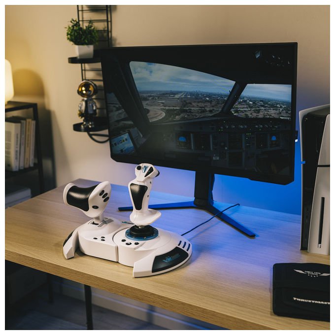 Thrustmaster 4160949 T.Flight Hotas 5 Microsoft Flight Simulator Edition Joystick Simulazione di Volo colore Bianco
