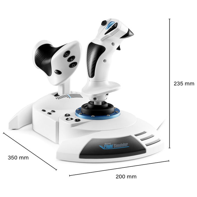 Thrustmaster 4160949 T.Flight Hotas 5 Microsoft Flight Simulator Edition Joystick Simulazione di Volo colore Bianco