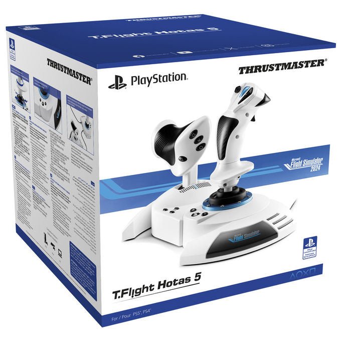 Thrustmaster 4160949 T.Flight Hotas 5 Microsoft Flight Simulator Edition Joystick Simulazione di Volo colore Bianco