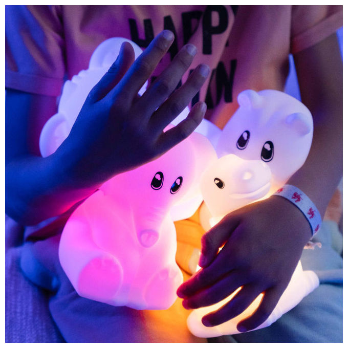 Kidywolf Luce Notturna Cambio Colore Elefante 15cm