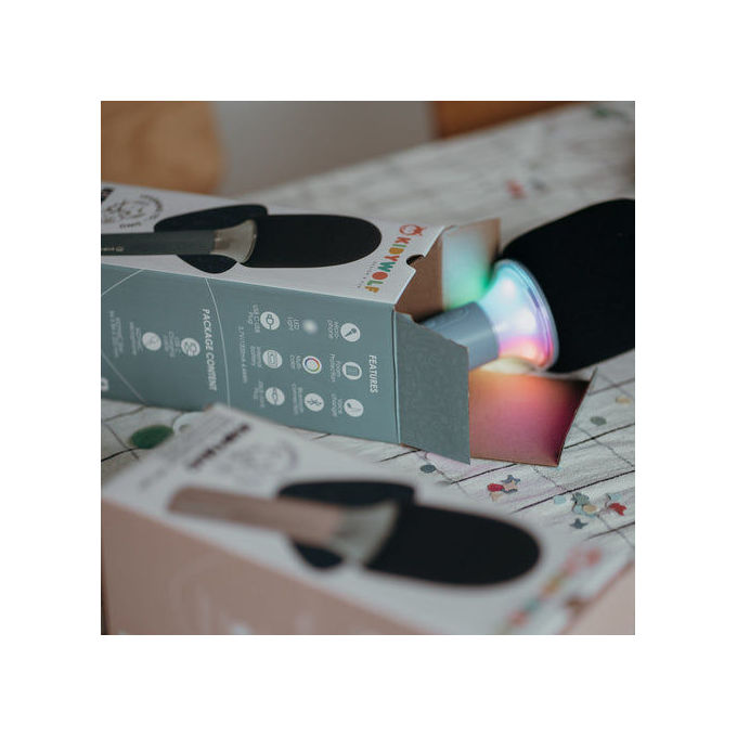Kidywolf Microfono Bluetooth con Luce Blu