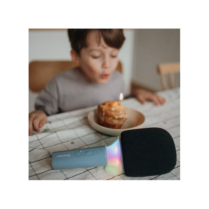 Kidywolf Microfono Bluetooth con Luce Blu
