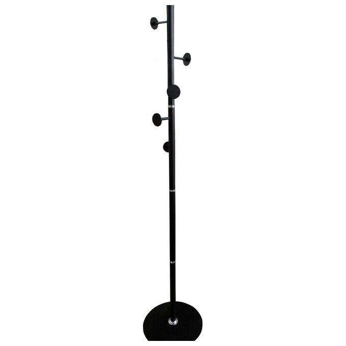 Appendiabiti da terra Erie in metallo nero 32X32X172