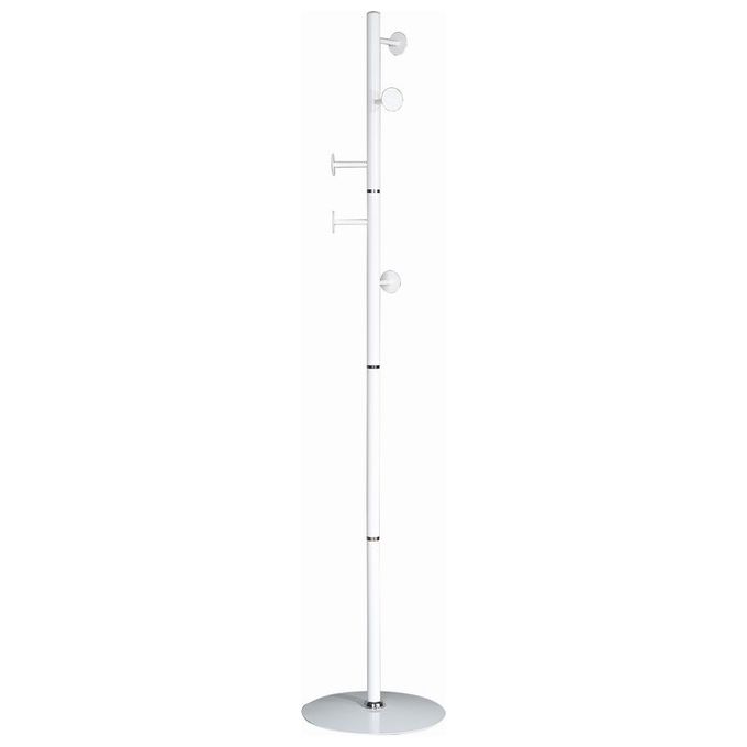 Appendiabiti da terra Erie in metallo bianco 32X32X172