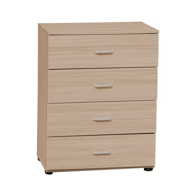 Cassettiera con 4 cassetti 63X40X82 in mdf marrone