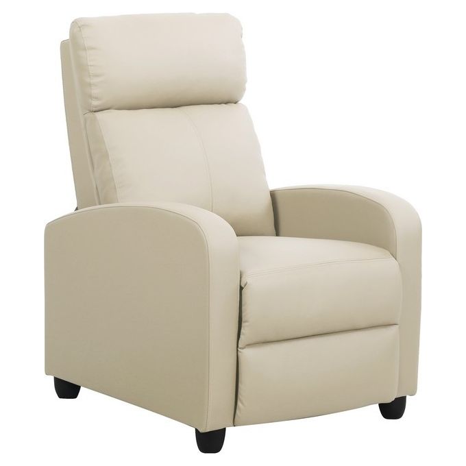 Poltrona relax Desa 87x69x100 in poliuretano tortora