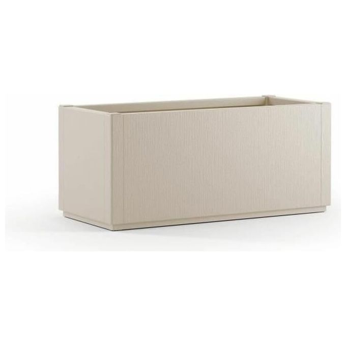 Stefanplast Fioriera Ethica Rettangolare 80 cm Gesso per Arredo Giardino