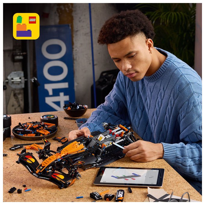 Lego 42228 Technic Set di Costruzione Auto McLaren MCL39 F1 scala 1:8 1675 pezzi Motore V6 DRS per Adulti