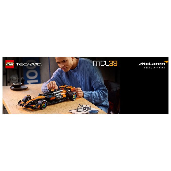 Lego 42228 Technic Set di Costruzione Auto McLaren MCL39 F1 scala 1:8 1675 pezzi Motore V6 DRS per Adulti