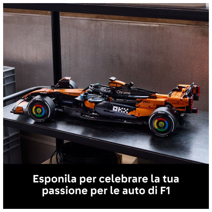Lego 42228 Technic Set di Costruzione Auto McLaren MCL39 F1 scala 1:8 1675 pezzi Motore V6 DRS per Adulti