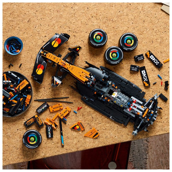 Lego 42228 Technic Set di Costruzione Auto McLaren MCL39 F1 scala 1:8 1675 pezzi Motore V6 DRS per Adulti