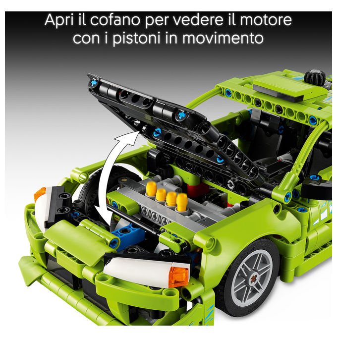 Lego 42229 Technic Set da costruzione Auto Mitsubishi Eclipse Fast and Furious 827 pezzi da 14 anni