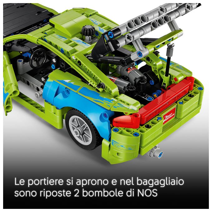 Lego 42229 Technic Set da costruzione Auto Mitsubishi Eclipse Fast and Furious 827 pezzi da 14 anni