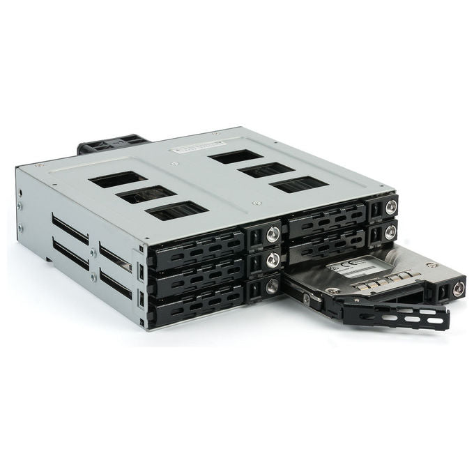 Fantec MR-SA1262-12G Backplane SAS 12G SATA 6G per 6x 2.5'' HDD SSD con Hot Swap e RAID Supporto colore Nero