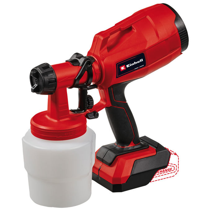 Einhell Pistola Spruzzo Batteria TC-SY 18-60 Li-Solo per Verniciatura Efficiente e Senza Fili