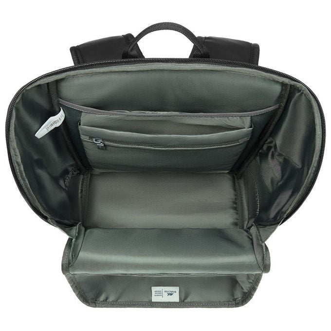 Rivacase 7856 Eden ECO Zaino urbano per laptop fino a 15.6 pollici materiale ecologico pelle ecologica poliestere RPET colore Nero