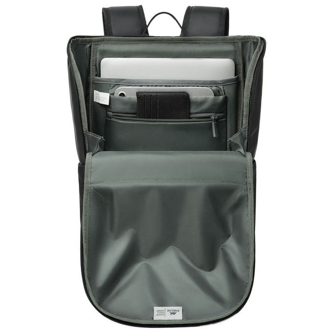 Rivacase 7856 Eden ECO Zaino urbano per laptop fino a 15.6 pollici materiale ecologico pelle ecologica poliestere RPET colore Nero