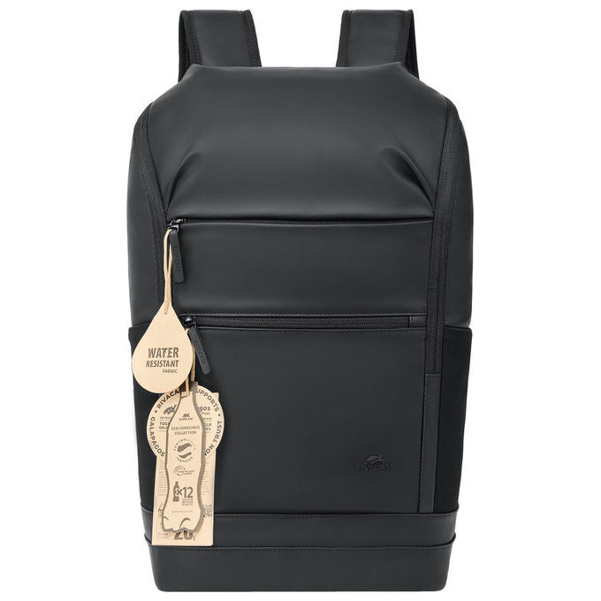 Rivacase 7856 Eden ECO Zaino urbano per laptop fino a 15.6 pollici materiale ecologico pelle ecologica poliestere RPET colore Nero