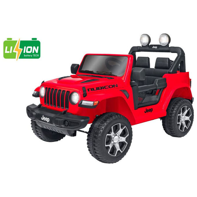 Globo 42759 Auto cavalcabile con guida a batteria 12V 7Ah Luci LED Porta apribili Clacson Cintura di sicurezza Radio USB MP3 MicroSD Telecomando colore Nero Rosso