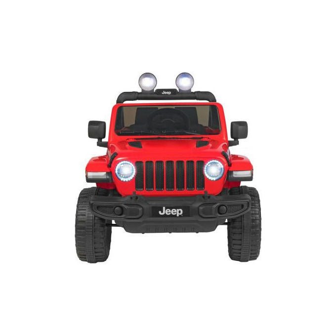 Globo 42759 Auto cavalcabile con guida a batteria 12V 7Ah Luci LED Porta apribili Clacson Cintura di sicurezza Radio USB MP3 MicroSD Telecomando colore Nero Rosso
