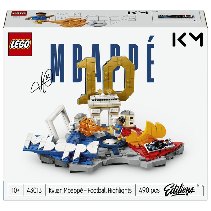 Lego 43013 Editions Set da costruzione Highlights Calcistici Kylian Mbappé 490 pezzi con Minifigure da Collezione