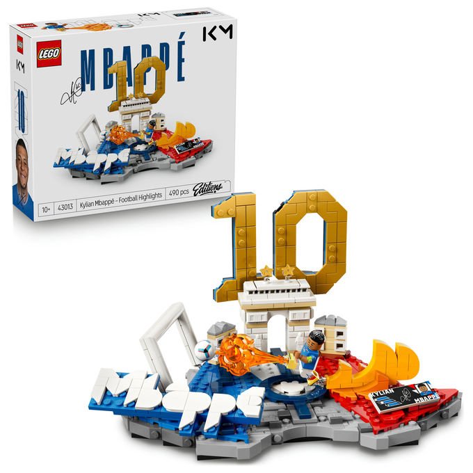 Lego 43013 Editions Set da costruzione Highlights Calcistici Kylian Mbappé 490 pezzi con Minifigure da Collezione