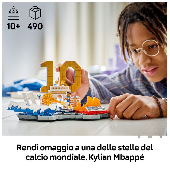 Lego 43013 Editions Set da costruzione Highlights Calcistici Kylian Mbappé 490 pezzi con Minifigure da Collezione