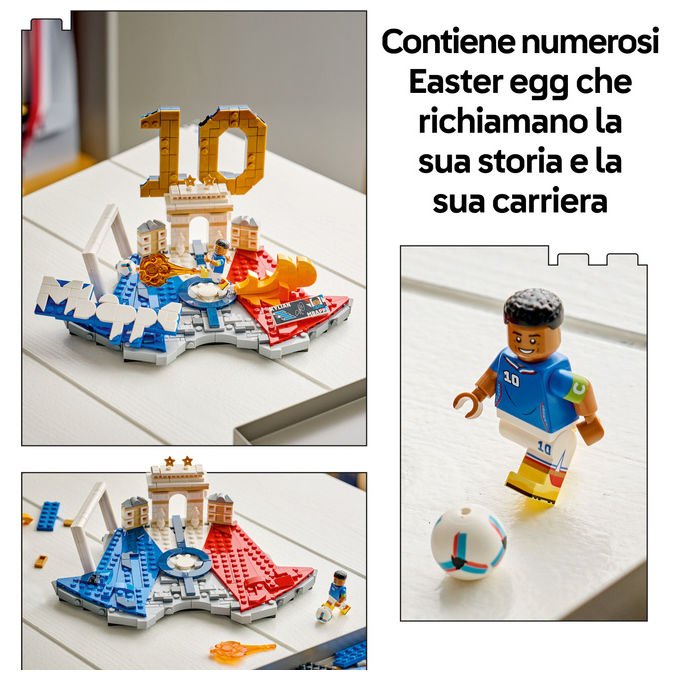Lego 43013 Editions Set da costruzione Highlights Calcistici Kylian Mbappé 490 pezzi con Minifigure da Collezione