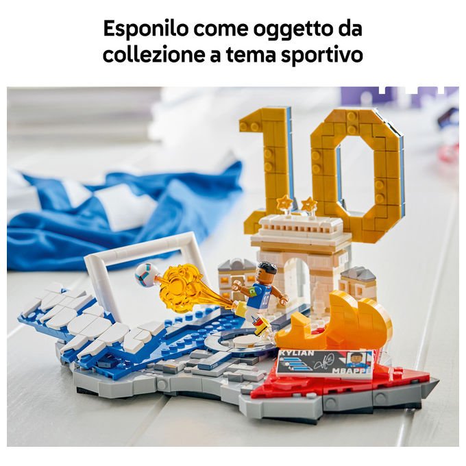 Lego 43013 Editions Set da costruzione Highlights Calcistici Kylian Mbappé 490 pezzi con Minifigure da Collezione