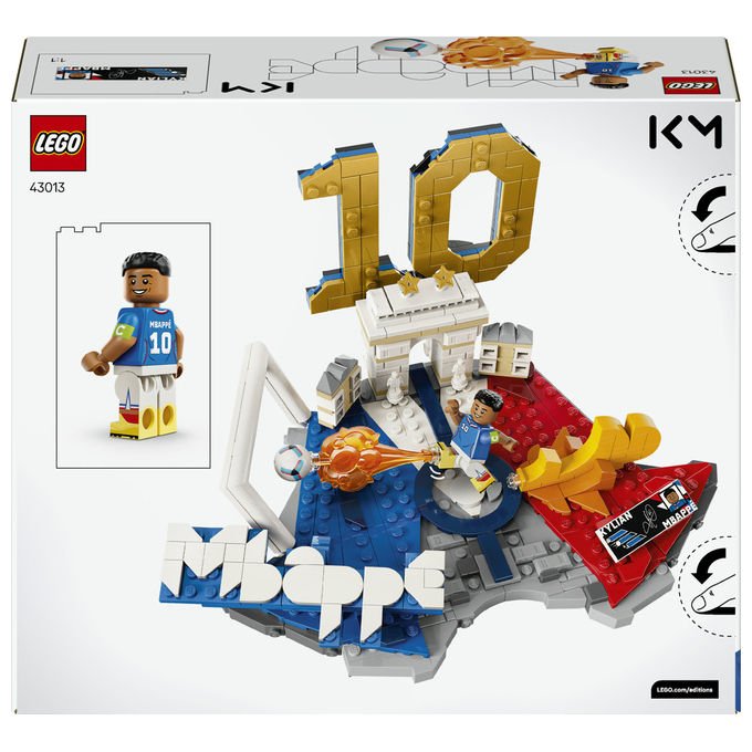 Lego 43013 Editions Set da costruzione Highlights Calcistici Kylian Mbappé 490 pezzi con Minifigure da Collezione