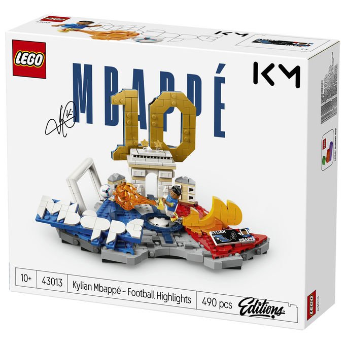 Lego 43013 Editions Set da costruzione Highlights Calcistici Kylian Mbappé 490 pezzi con Minifigure da Collezione