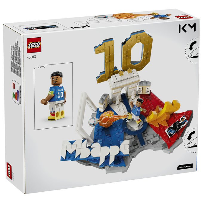 Lego 43013 Editions Set da costruzione Highlights Calcistici Kylian Mbappé 490 pezzi con Minifigure da Collezione
