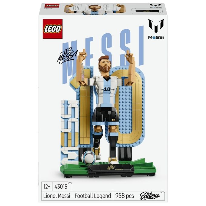 Lego 43015 Editions Lionel Messi Leggenda del Calcio Action Figure da Collezione 958 pezzi 12+