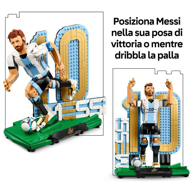 Lego 43015 Editions Lionel Messi Leggenda del Calcio Action Figure da Collezione 958 pezzi 12+