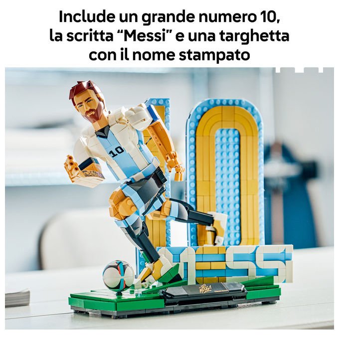 Lego 43015 Editions Lionel Messi Leggenda del Calcio Action Figure da Collezione 958 pezzi 12+